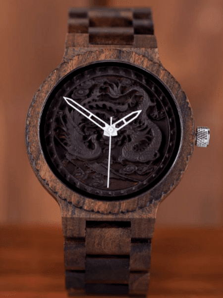 Relógio masculino de madeira Bird R10 2 fuso horário leve e luxuoso Quartzo  relógios de pulso Design moderno para o amor, Amarelo