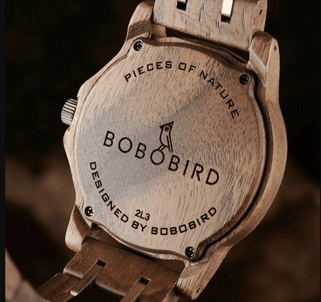 Relógio de Madeira Imbuia - Bobo Bird