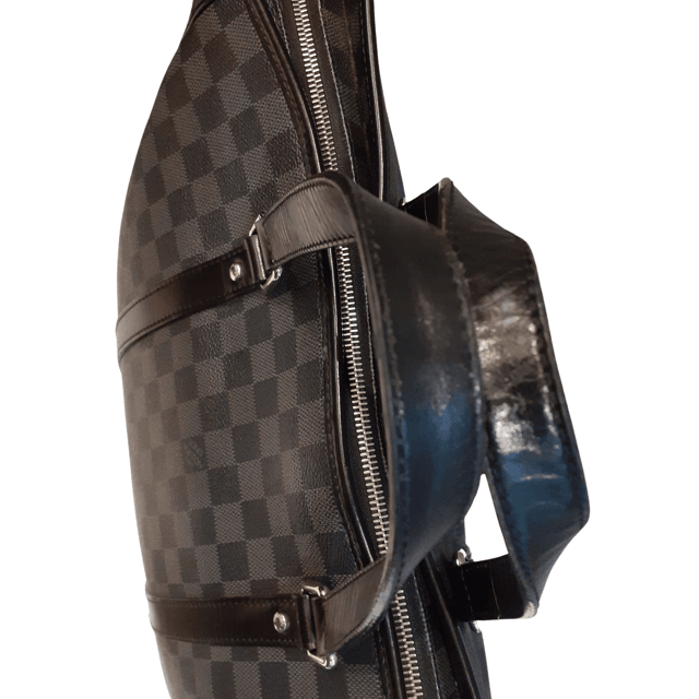 Bolsa Louis Vuitton Tote Tadao Couro Grafite Damier | Brechó da