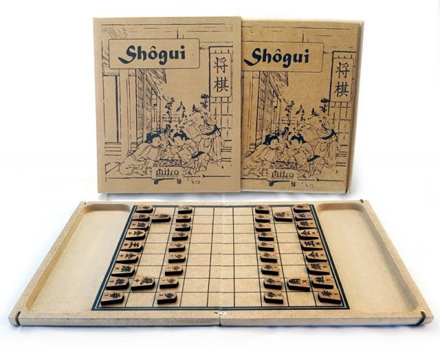 Shogi o Xadrez Japonês - Jogo de madeira para 2 jogadores Mitra