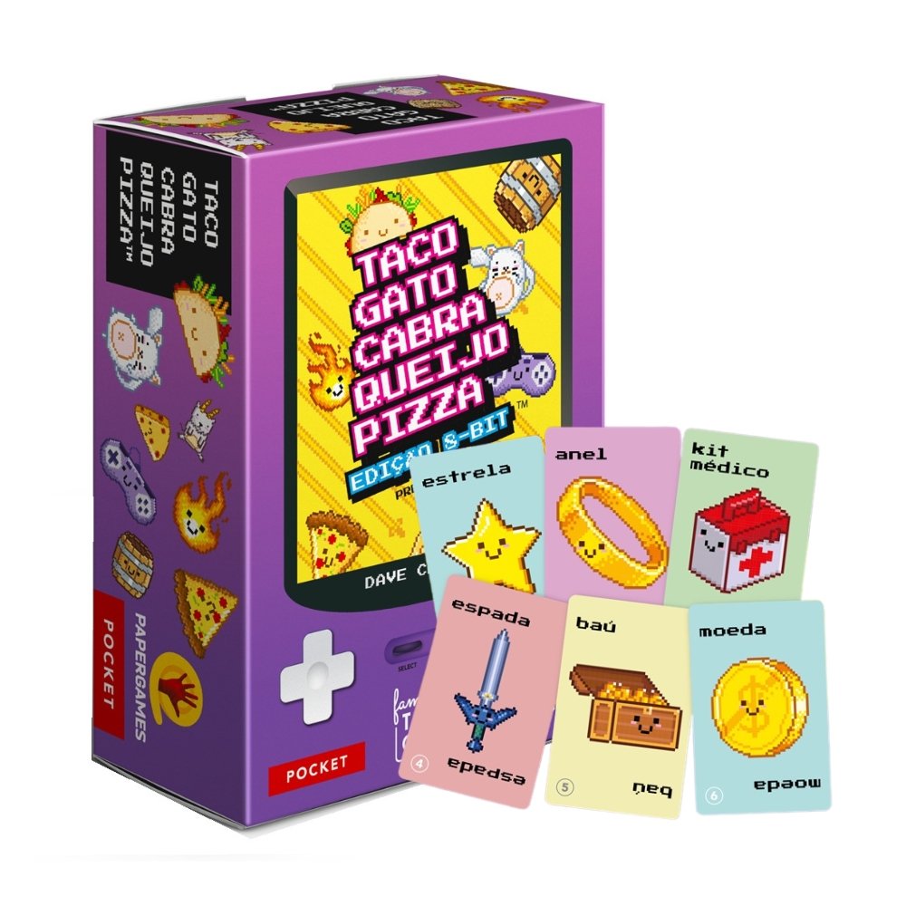 Taco Gato Cabra Queijo Pizza: 8-bit linha pocket papergames