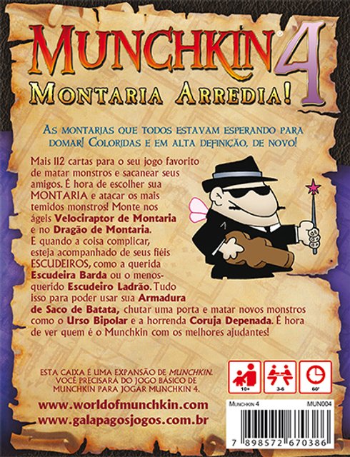 Munchkin - Jogo de Cartas - Galápagos Jogos (em português)