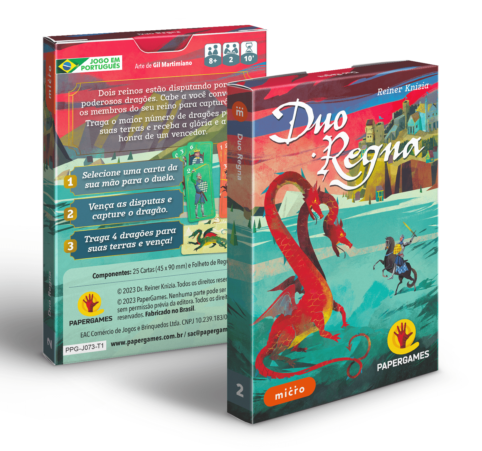 Duo Regna + Carta Promocional Dragão de 3 Cabeças Grátis! - PaperGames -  Jogos de Mesa Modernos - #umjogoemcadamesa