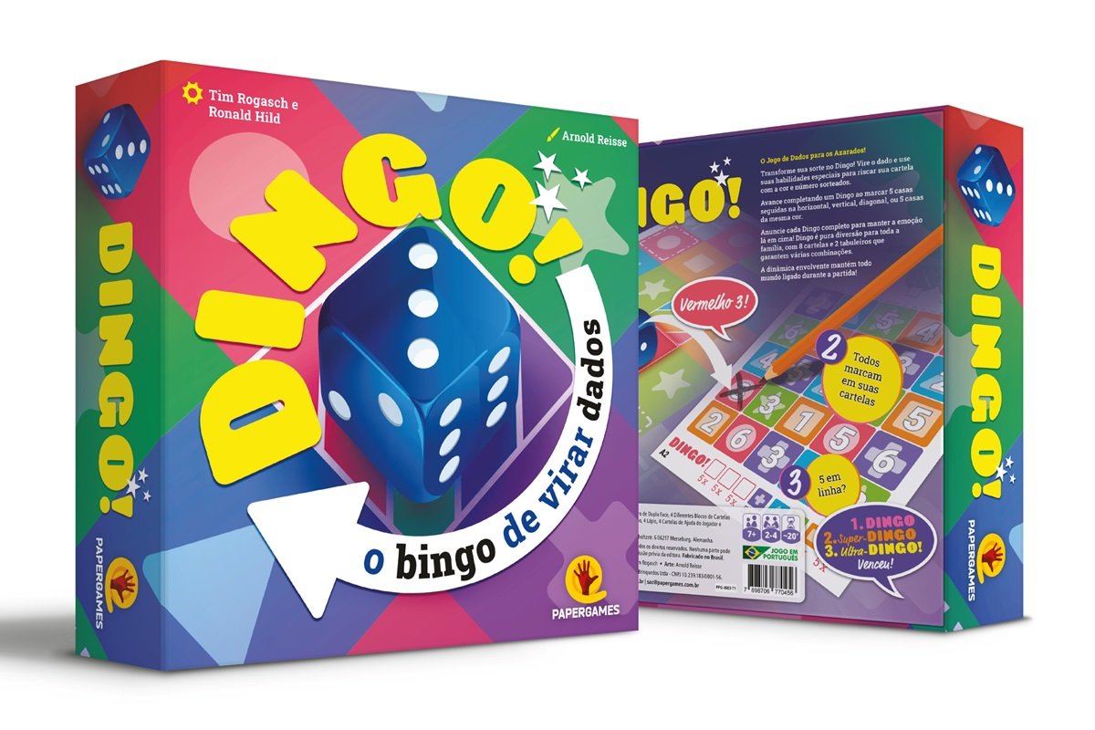 Dingo - jogo de Bingo inteligente Paper Games | Elfos & Cia
