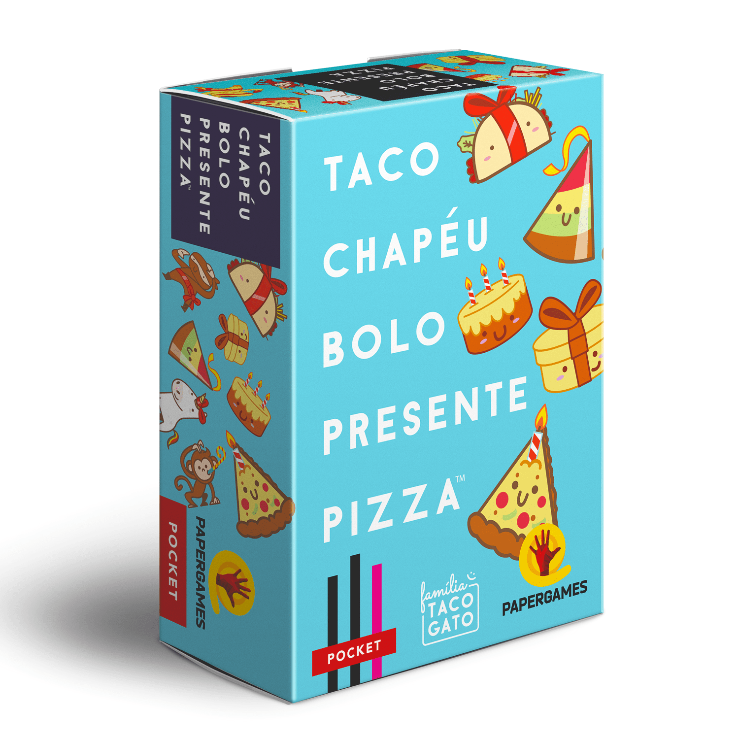 Taco Chapéu Bolo Presente Pizza- Jogo de Cartas PaperGames