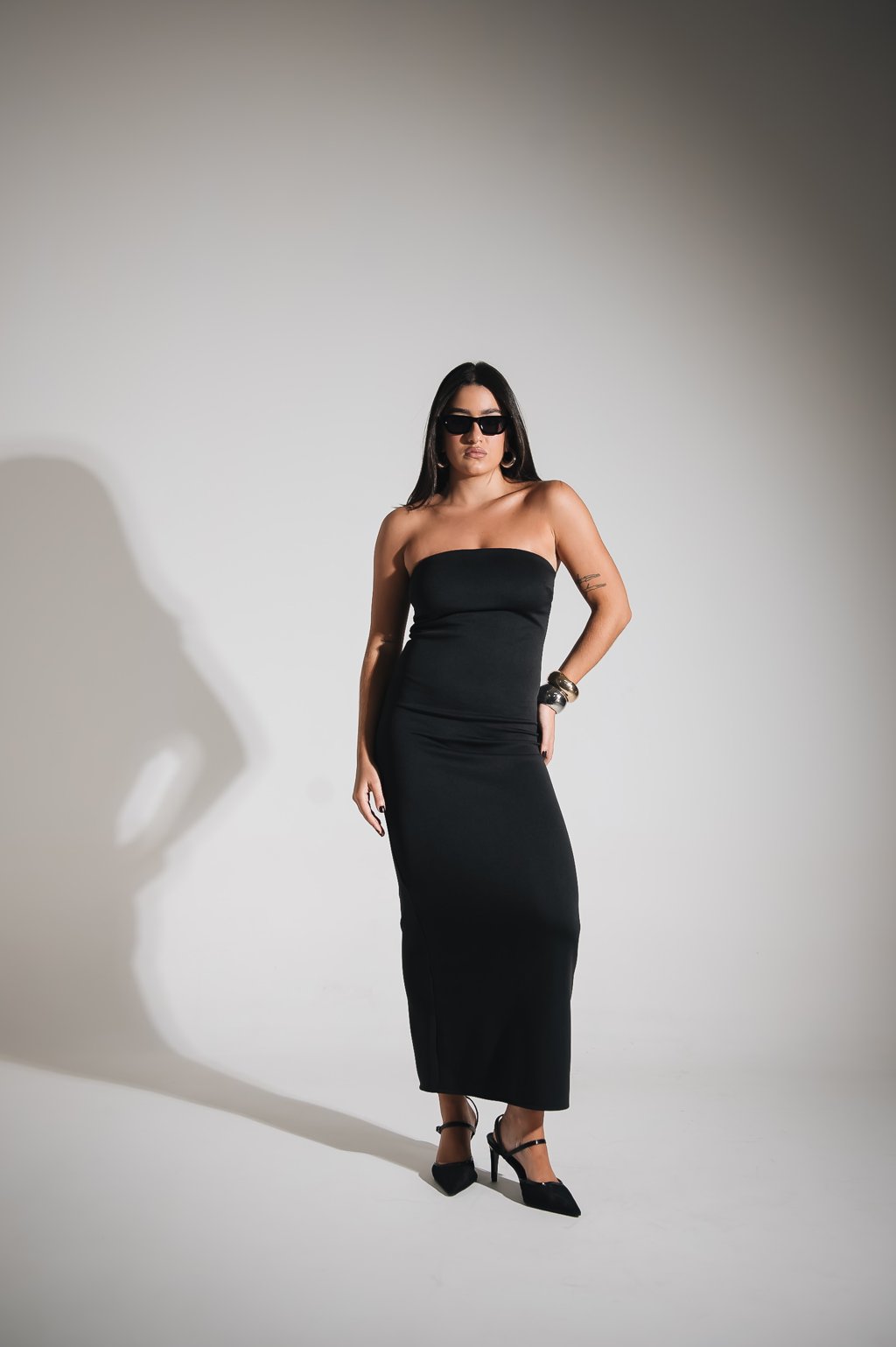 Vestido Tubinho Longo Preto Cali Store