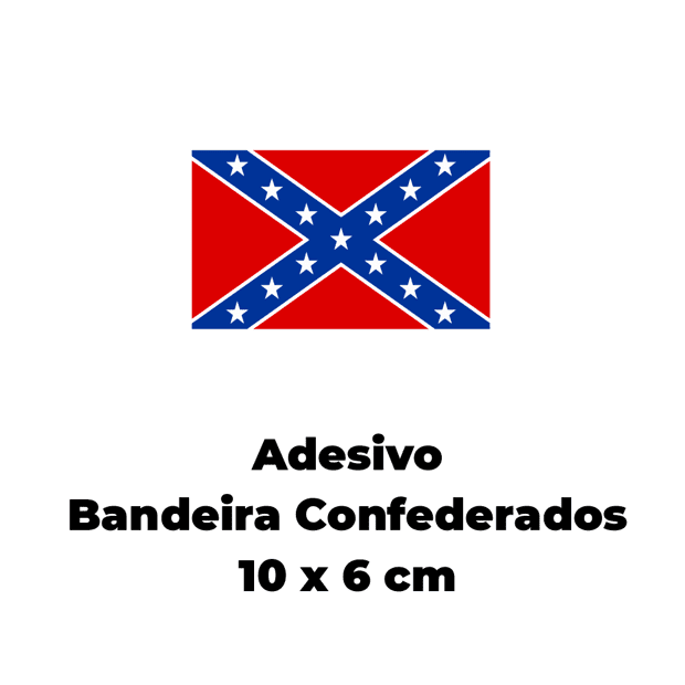 Adesivo Bandeira Dos Confederados Rednecks Brasil 
