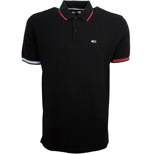 Camisa Polo Tommy Jeans Preta Masculina