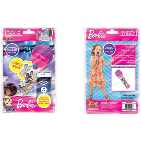 Teclado Infantil Barbie Fabulosa Com Função Mp3 - FUN