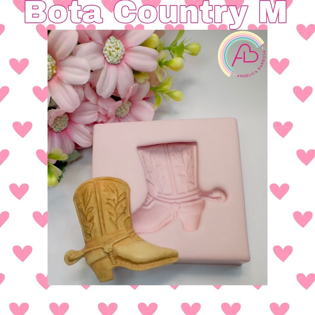 BOTA COUNTRY M | Moldes de Silicone Angélica Barbosa