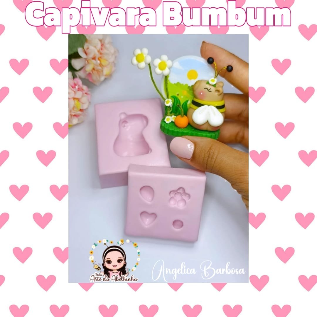 CAPIVARA BUMBUM | Moldes de Silicone Angélica Barbosa