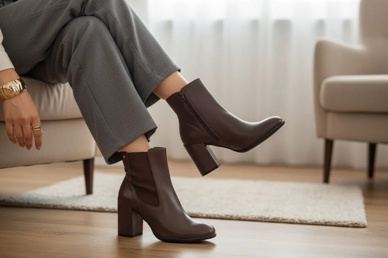 Bota Cano Curto Chelsea Capodarte para Moselle Moselle Sapatos