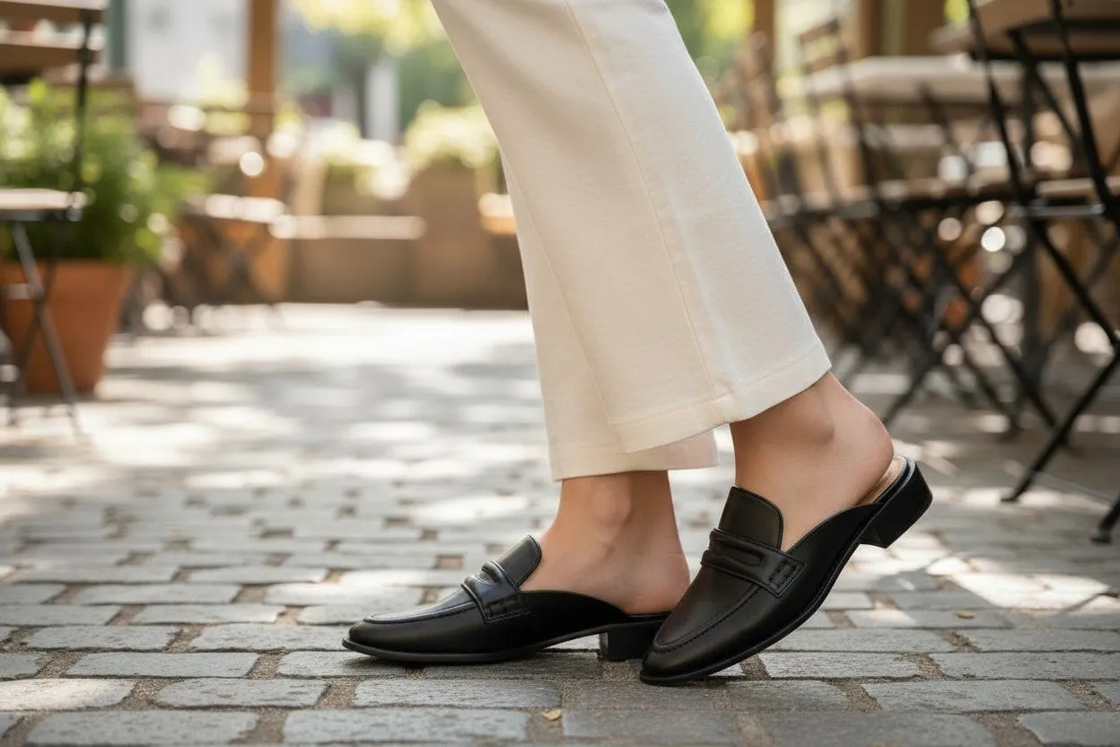 Mule Luxo Salto Baixo Sofisticata 7434 Capodarte para Moselle