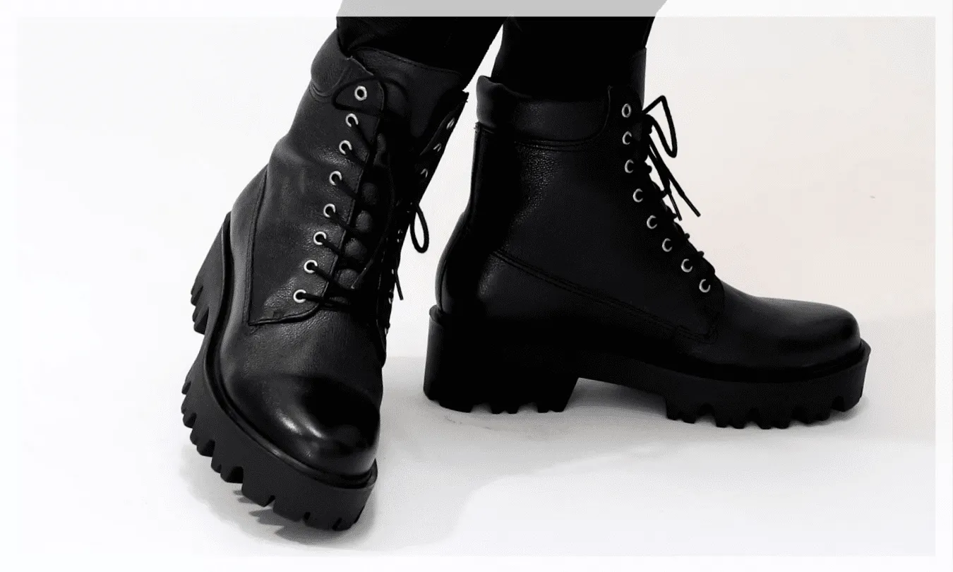 Bota Coturno New Brave Preta 9914 Moselle Moselle Sapatos Femininos