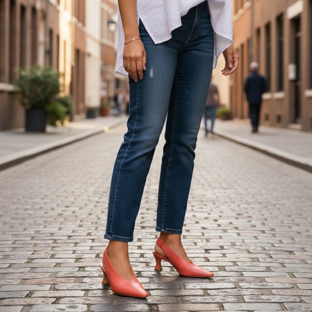 Slingback Decote V Jolie P0406 Moselle NM | Moselle Calçados Femininos