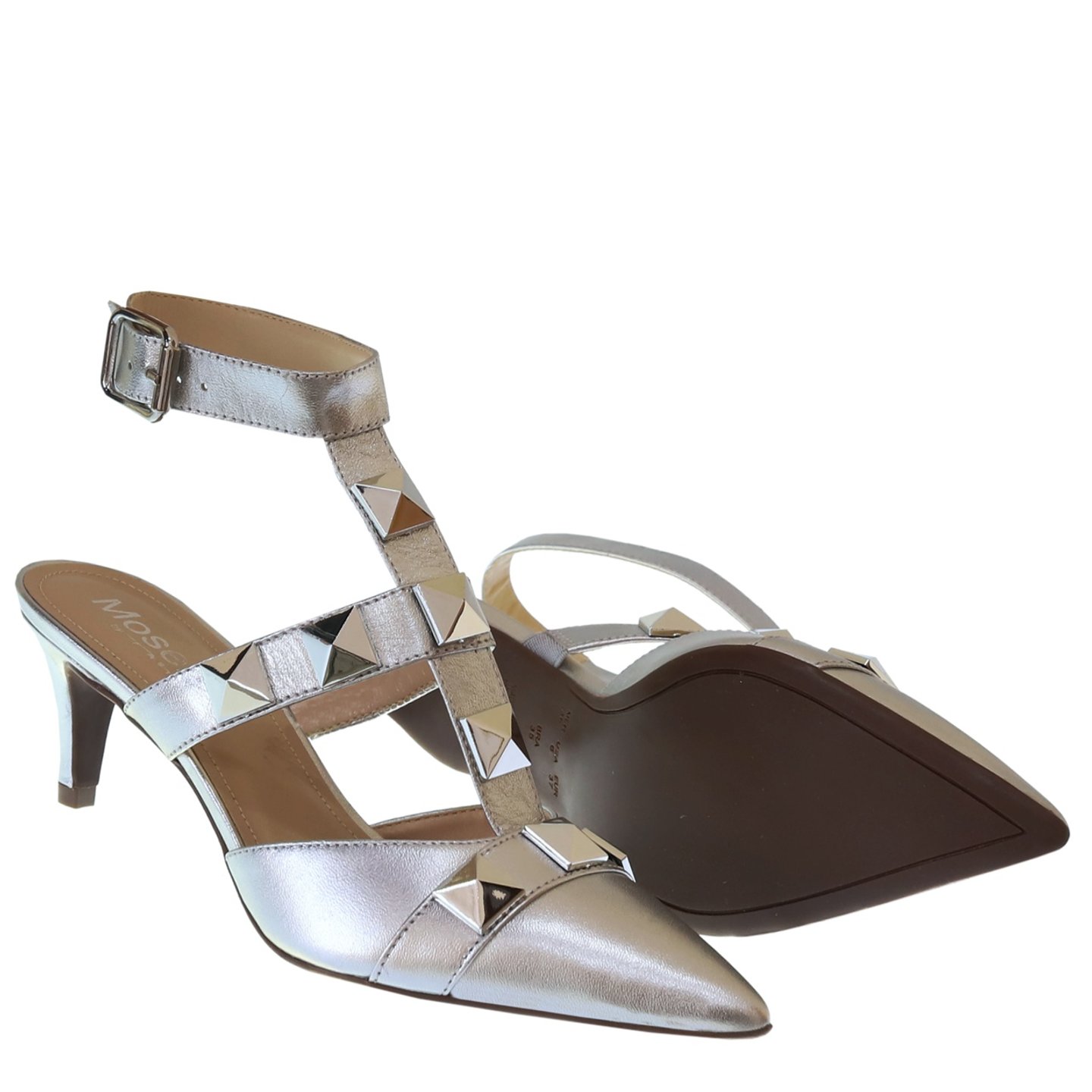 Scarpin Slingback Spikes Metal P3420M Moselle Tabita