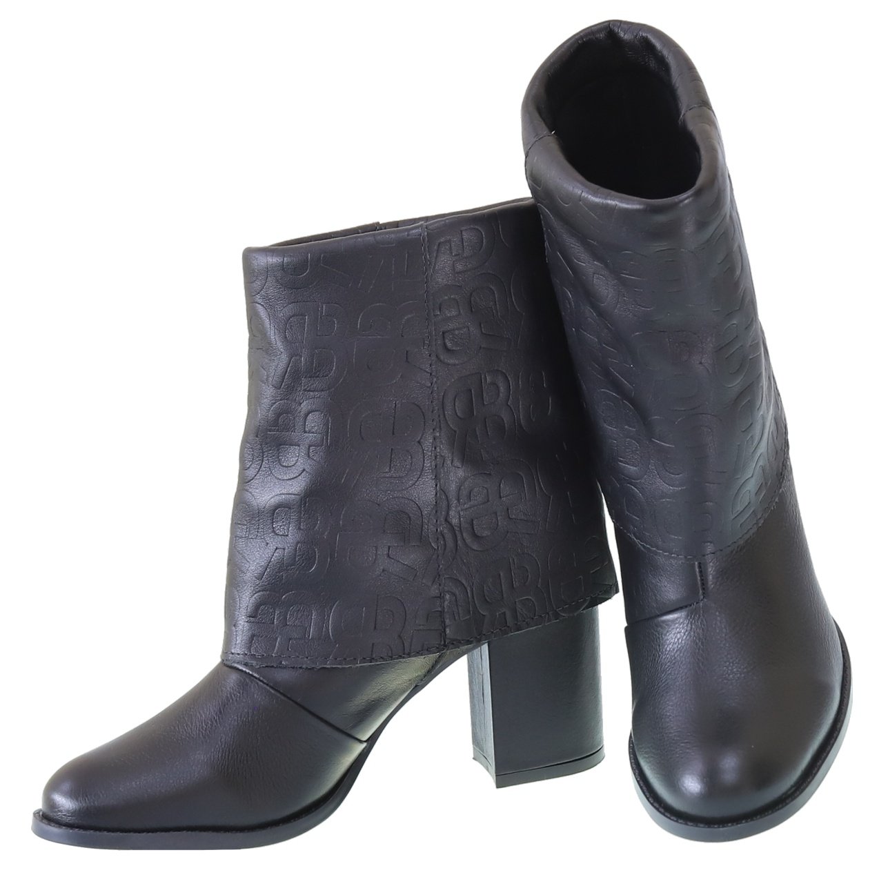 Bota Cano Curto Bota Preta Raphaella Booz Bota Cano Médio Palermo