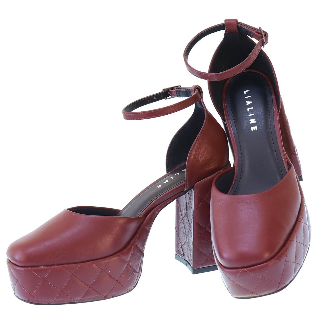 ルブタン　Marlena Rock 37 1/2 Sandália Plataforma New Rocker 71192 Lia Line para Moselle