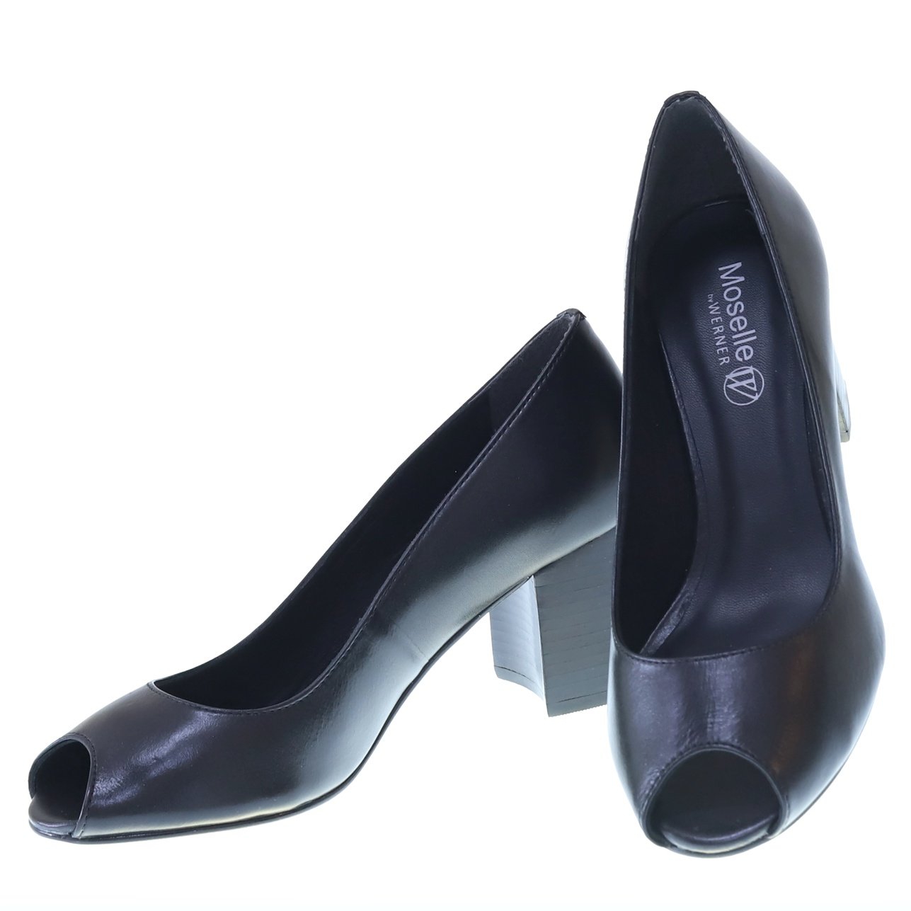 Peep Toe Salto Bloco Novel P6423 Moselle por Werner | Moselle