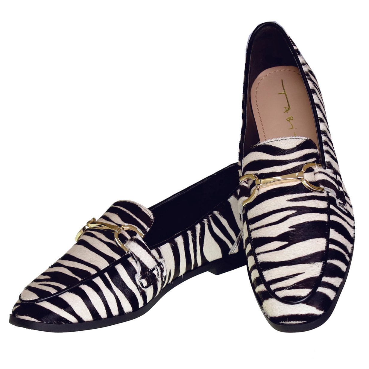 Mocassim Loafer Austin 3939 Pelo Zebra Tabita para Moselle