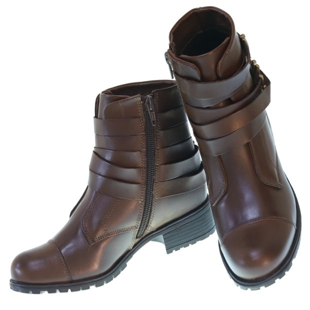 Bota Cano Curto Straps Rock 3604 TH para Moselle Moselle Sapatos