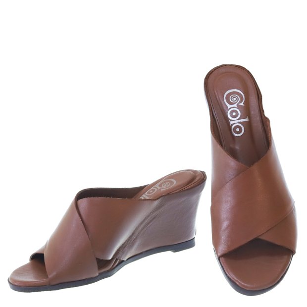 Sandália Anabela Tamanco Mule Spice01 Moselle by Golo Moselle