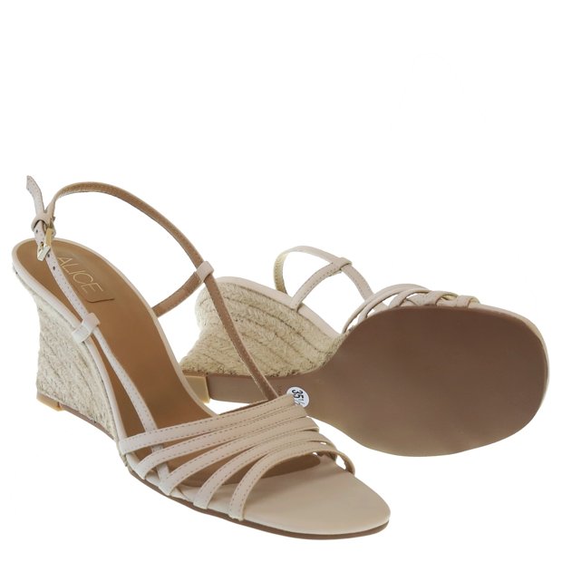 Sandália Salto Anabela Alice 01 Valentina Moselle Sapatos Femininos