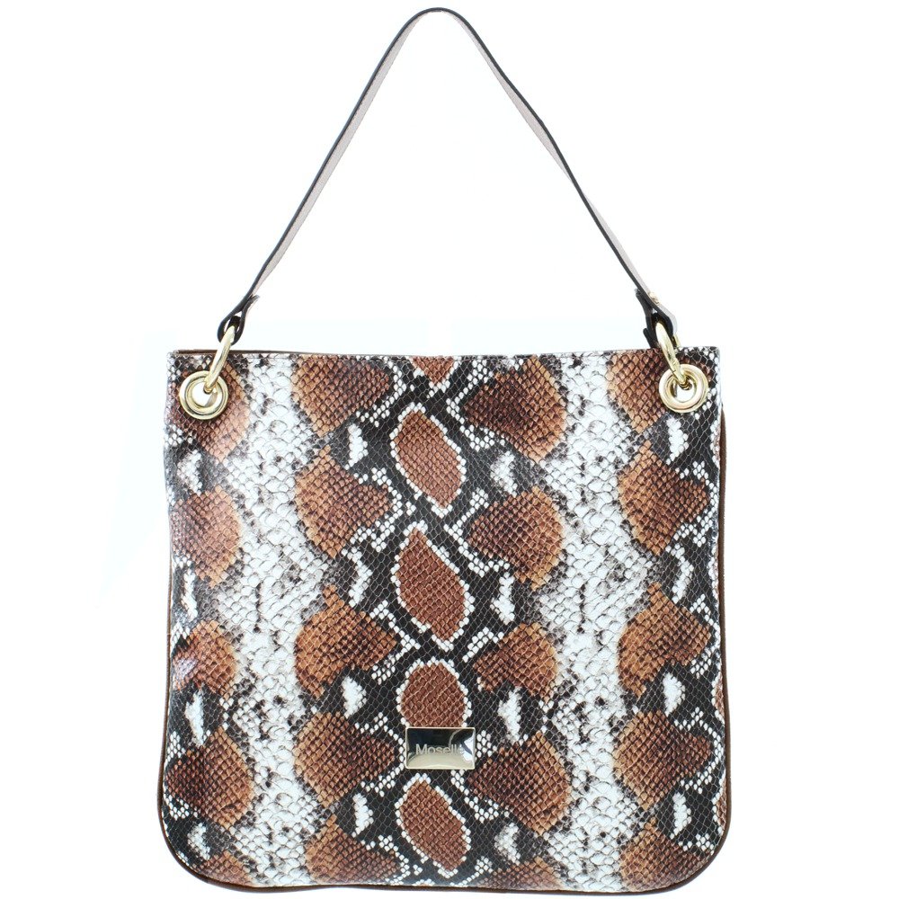 animal print bolsa strap