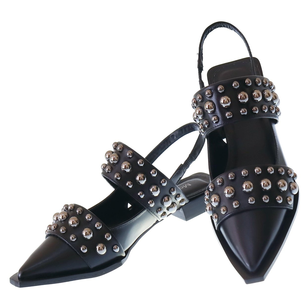Muuu　オーダーストーン Mule Casual Conforto Spikes Metálica 7015 Moselle por Werner
