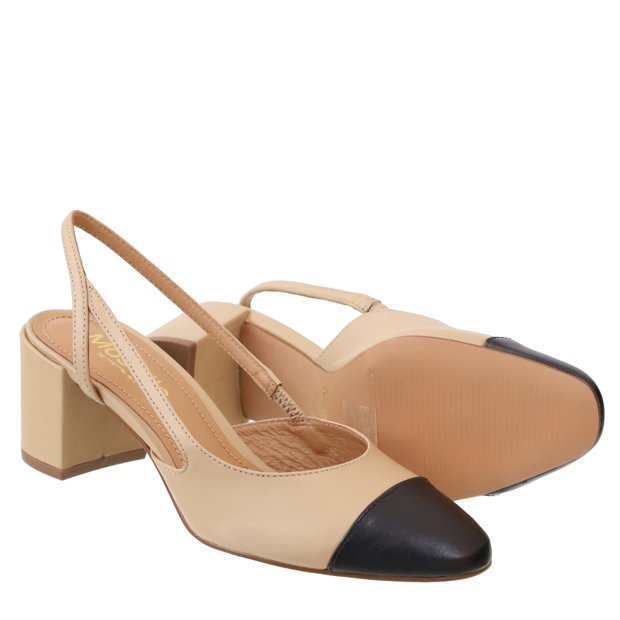 Sapato Bicolor Valor Sapato Chanel Sapatilha Couro Bicolor