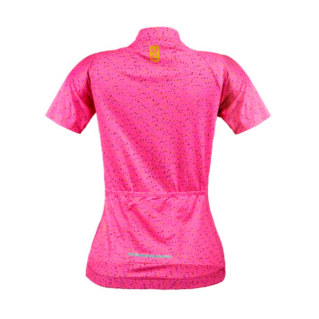 CAMISA M/C FEMININA ULTRACORE CHICLETS ROSA T:3G | Bike Tech Moinhos