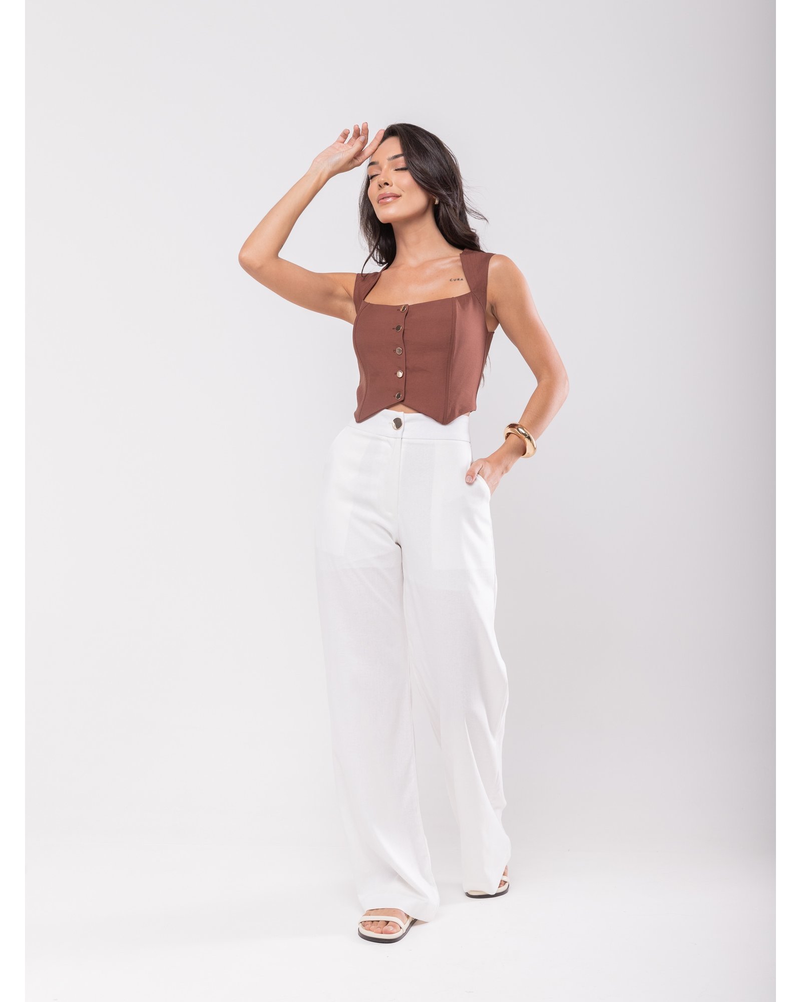 Pantalona Branca Pantalona Moda 2019 Calça Pantalona Calças Da
