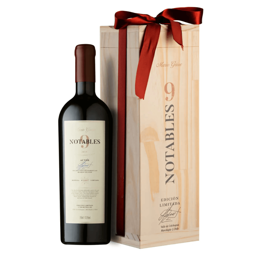 Vinho Vinícola Família Geisse Tinto Seco Chile Mário Geisse 9 Notables Cabernet Sauvignon, Carménère, Petit Verdot 750ml