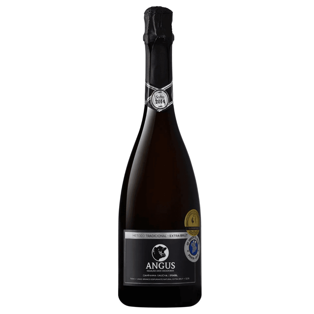 Espumante Vinícola Guatambu Branco Extra Brut Brasil Angus Chardonnay 750ml