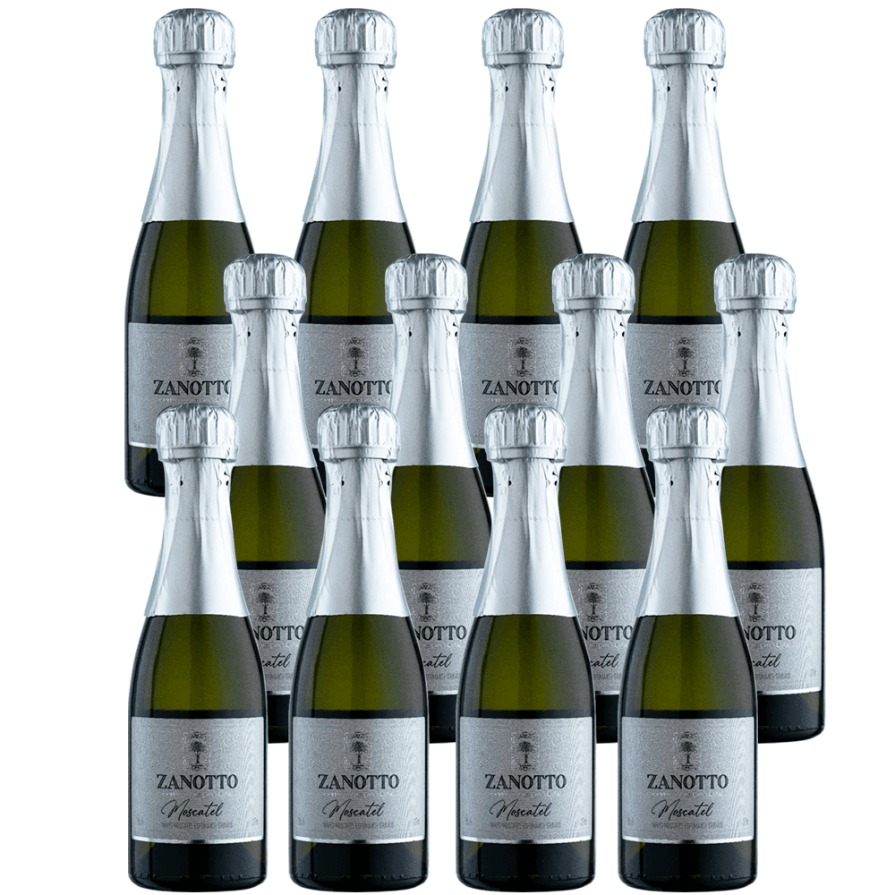 Espumante Zanotto Branco Moscatel Brasil Moscato 187ml - 12 Unidades