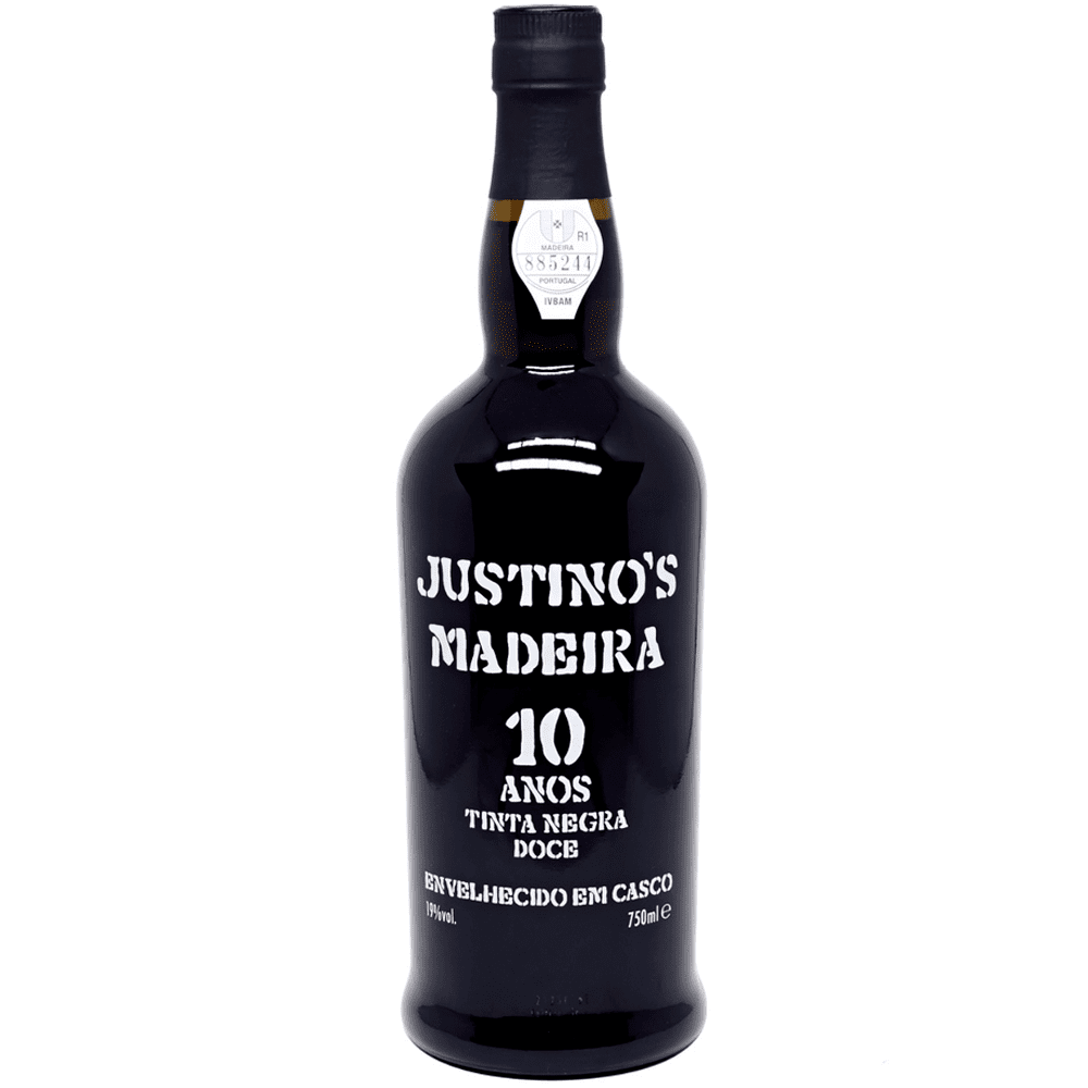Vinho Justino's Madeira Tinto Suave Portugal 10 Anos Tinta Negra 750ml