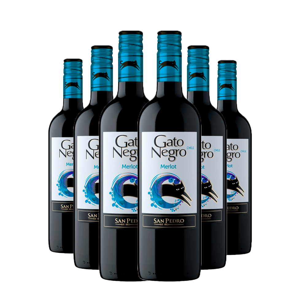 Vinho Gato Negro Merlot 750ml Werlecomercial