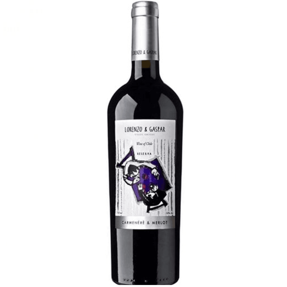 Vinho Viña Tinajas Tinto Seco Chile Lorenzo & Gaspar Carménère, Merlot 750ml