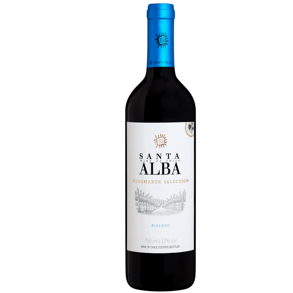 Vinho Santa Alba Tinto Seco Chile Varietal Malbec 750ml