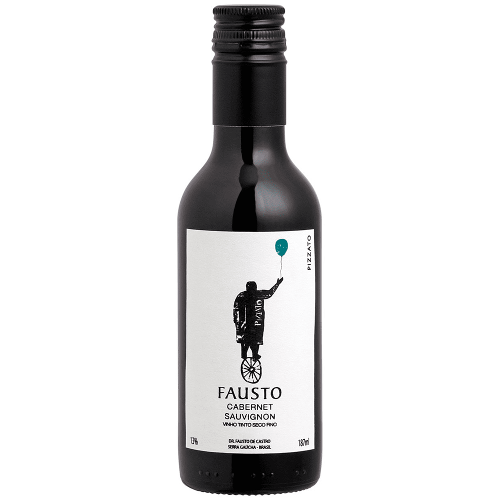 Vinho Pizzato Tinto Seco Brasil Fausto Cabernet Sauvignon 187ml