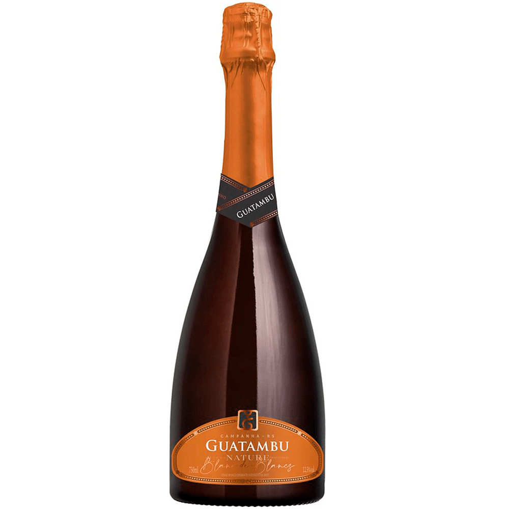 Espumante Vinícola Guatambu Branco Nature Brasil Blanc de Blancs Chardonnay 750ml