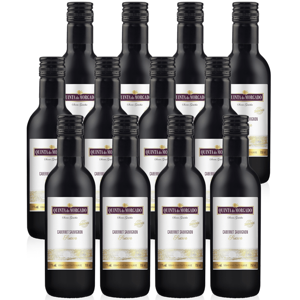 Vinho Fante Tinto Suave Brasil Quinta do Morgado Cabernet Sauvignon 245ml - 12 Unidades