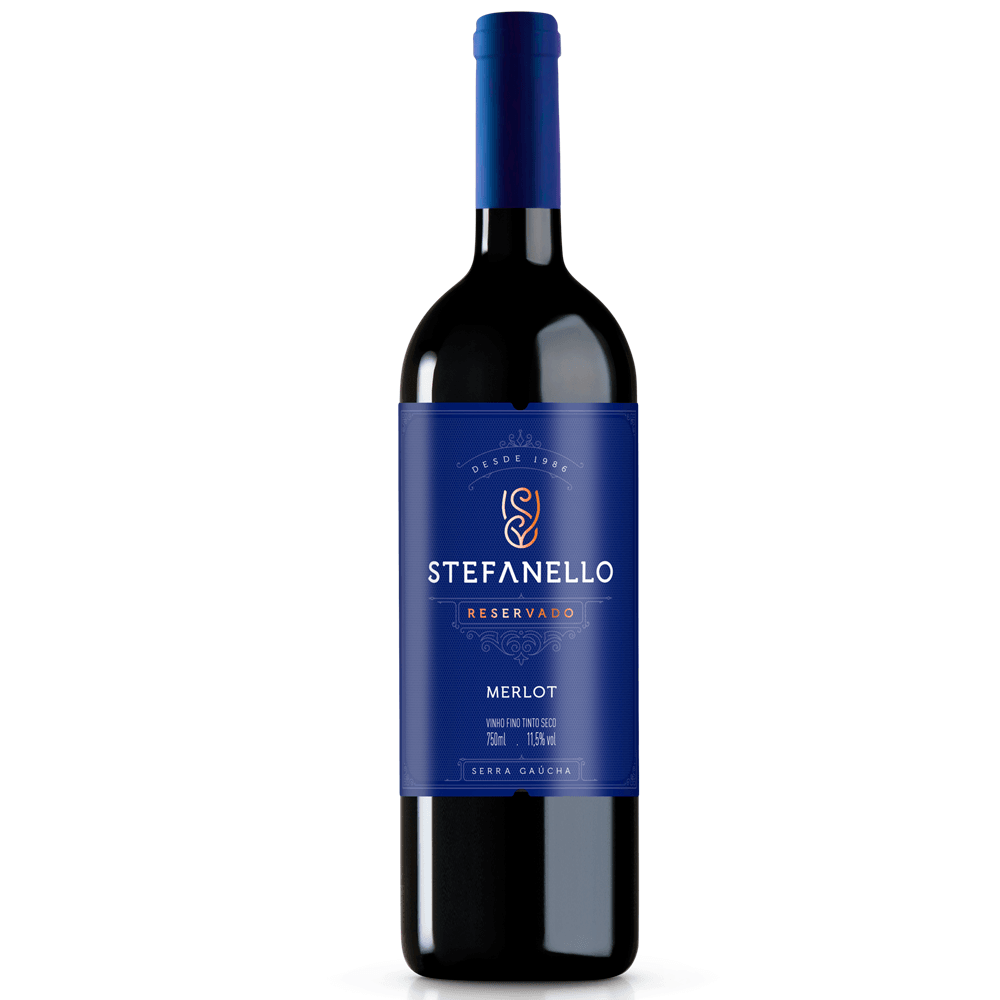 Vinho Stefanello Vinhos Tinto Seco Brasil Merlot 750ml