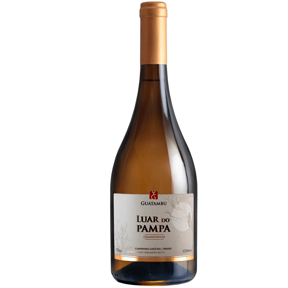 Vinho Vinícola Guatambu Branco Seco Brasil Luar do Pampa Chardonnay 750ml