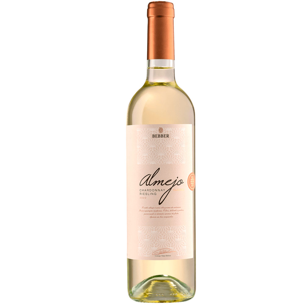 Vinho Família Bebber Branco Seco Brasil Almejo Chardonnay, Riesling 375ml