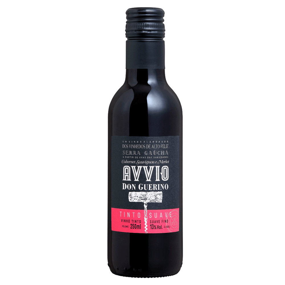 Vinho Don Guerino Tinto Suave Brasil Avvio Cabernet Sauvignon, Merlot 250ml