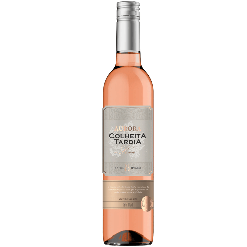 Vinho Vinícola Aurora Rosé Suave Brasil Colheita Tardia Malvasia, Merlot, Moscato 500ml