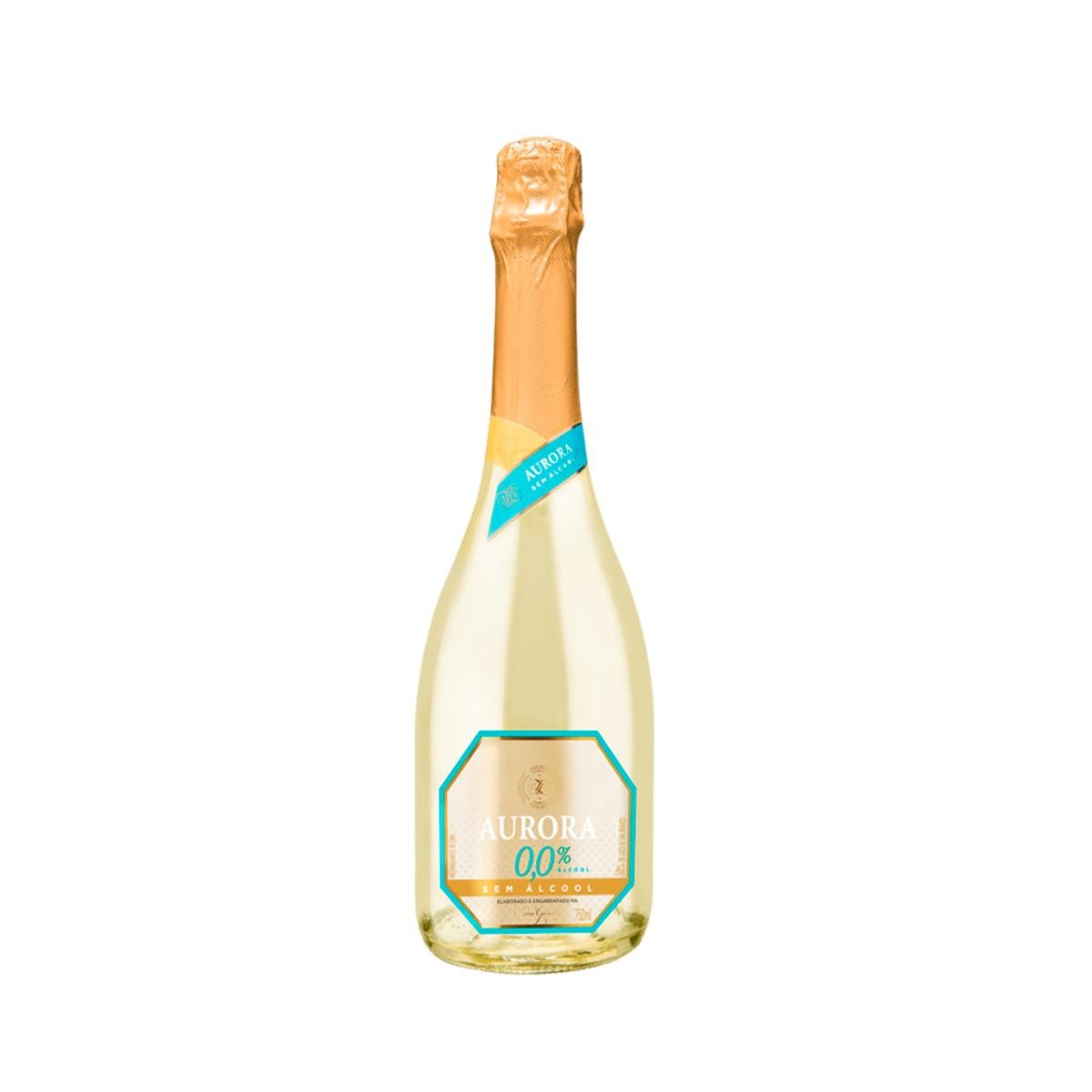Espumante Vinícola Aurora Branco Brut Brasil Sem Álcool Uvas Americanas 750ml