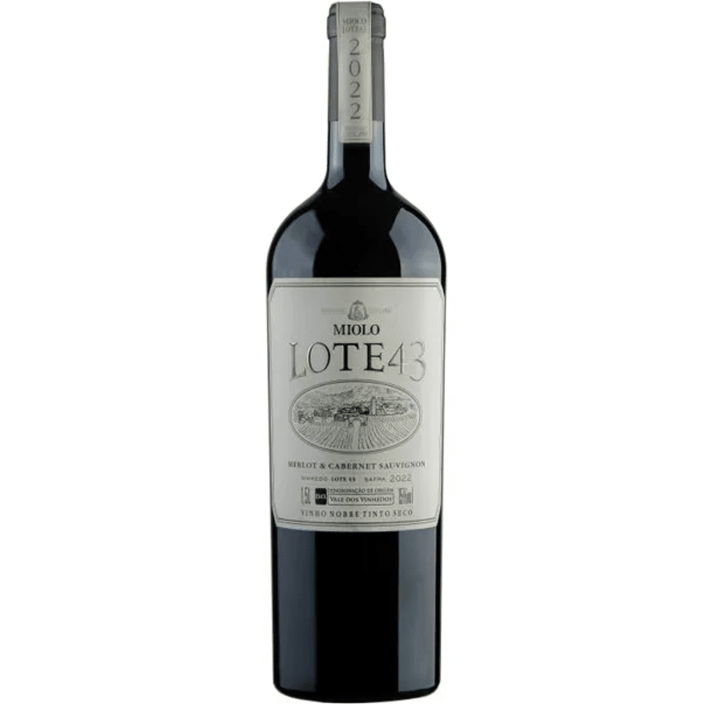 Vinho Miolo Tinto Seco Brasil Lote 43 Magnum Cabernet Sauvignon, Merlot 2022 1,5l