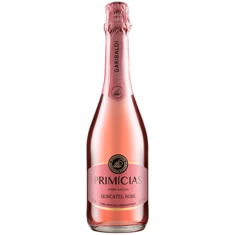 Espumante Garibaldi Rosé Moscatel Brasil Primícias Moscato 660ml